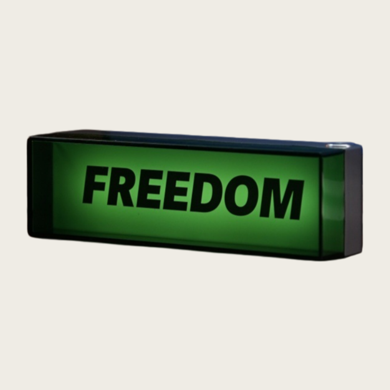 Aluminum Alloy Mini Desktop Ambient Light Box – Green Freedom Edition