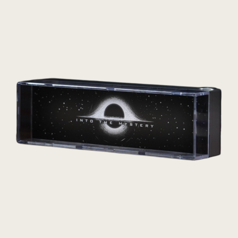 Aluminum Alloy Mini Desktop Ambient Light Box – Transparent Black Hole Edition